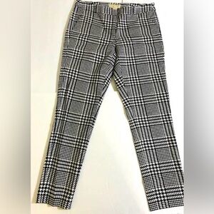 MICHAEL Michael Kors Black and White Houndstooth Pants